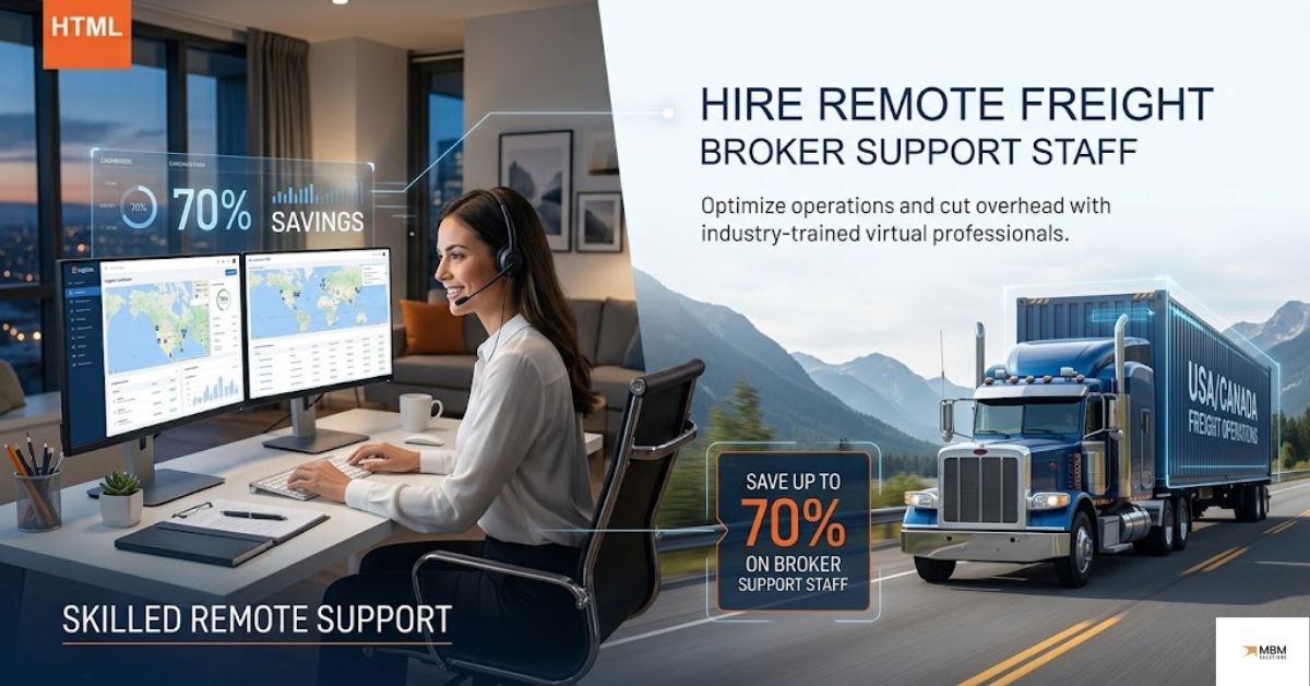 remote freight broker support staff